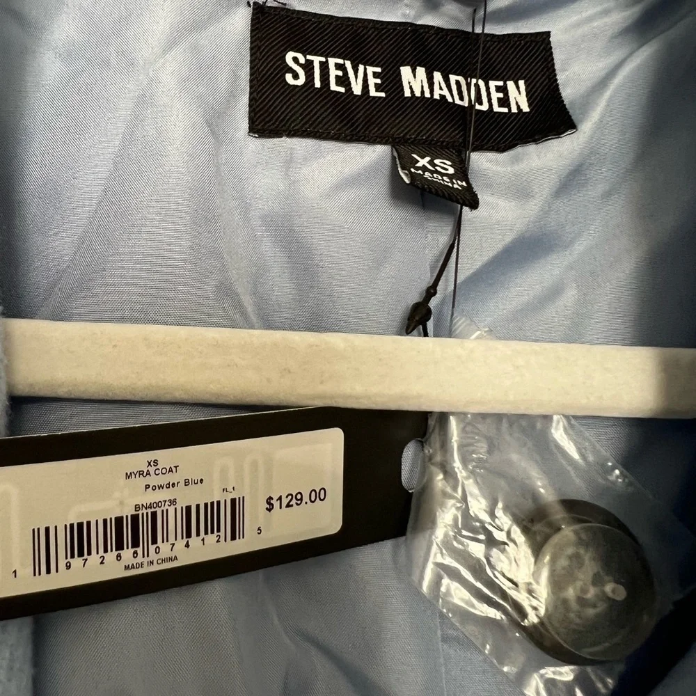 NEW Steve Madden Myra Coat in Niagara wool
